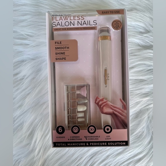 NWT Finishing Touch Flawless Salon Nails -- Cordless and Rechargeable - Picture 1 of 4